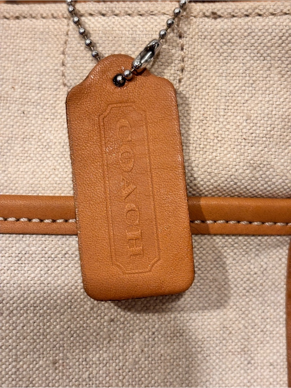 COACH Vintage Bleecker 1999 Canvas & Leather Tote (Style No. 6121) - Picture 4 of 16